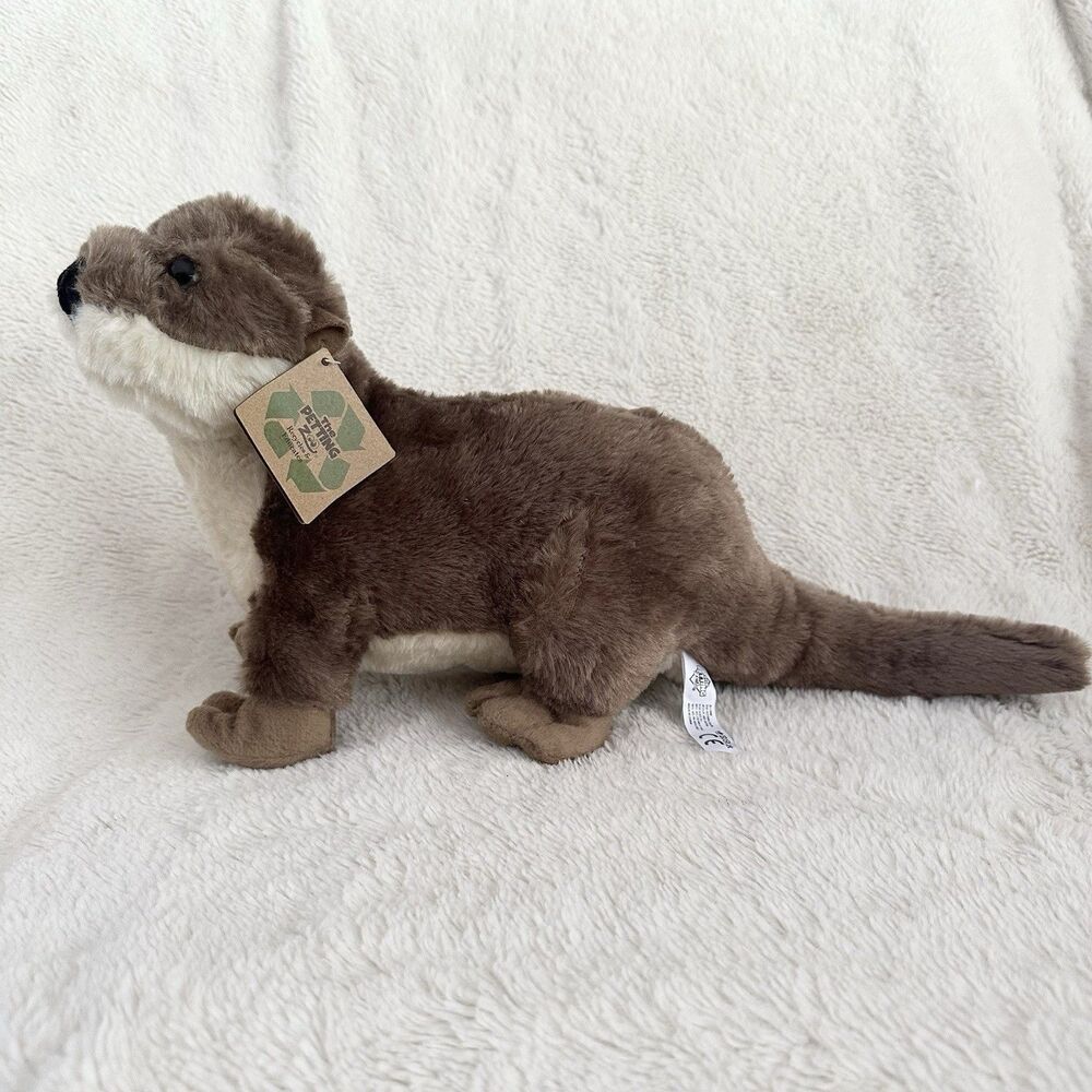 NWT The Petting Zoo River Otter Brown Plush Stuffed Animal Toy 19"